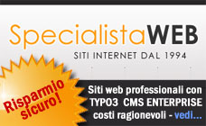 Siti web professionali e di qualita' con CMS TYPO3 ENTERIPRISE, http://www.specialistaweb.it